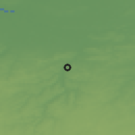 Shaded relief of the 49 km around Oud-Heverlee, drawn from the GMTED2010 grid
