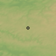 Shaded relief of the 50 km around Paliseul, drawn from the GMTED2010 grid