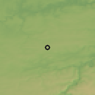 Shaded relief of the 49 km around Philippeville, drawn from the GMTED2010 grid
