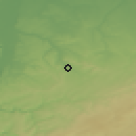 Shaded relief of the 49 km around Plombières, drawn from the GMTED2010 grid