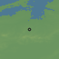Shaded relief of the 49 km around Poperinge, drawn from the GMTED2010 grid