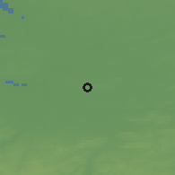 Shaded relief of the 49 km around Putte, drawn from the GMTED2010 grid