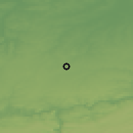 Shaded relief of the 49 km around Ramillies, drawn from the GMTED2010 grid
