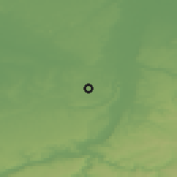 Shaded relief of the 49 km around Riemst, drawn from the GMTED2010 grid