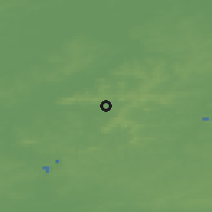 Shaded relief of the 49 km around Ronse, drawn from the GMTED2010 grid