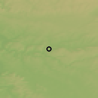 Shaded relief of the 50 km around Rouvroy, drawn from the GMTED2010 grid
