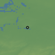 Shaded relief of the 49 km around Rumst, drawn from the GMTED2010 grid