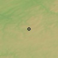Shaded relief of the 50 km around Saint-Hubert, drawn from the GMTED2010 grid