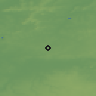 Shaded relief of the 49 km around Beloeil, drawn from the GMTED2010 grid