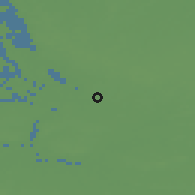 Shaded relief of the 49 km around Schoten, drawn from the GMTED2010 grid