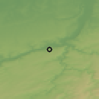 Shaded relief of the 49 km around Seraing, drawn from the GMTED2010 grid