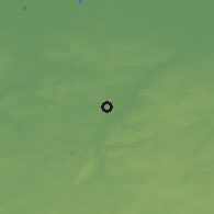 Shaded relief of the 49 km around Sint-Pieters-Leeuw, drawn from the GMTED2010 grid