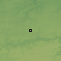 Shaded relief of the 49 km around Sombreffe, drawn from the GMTED2010 grid