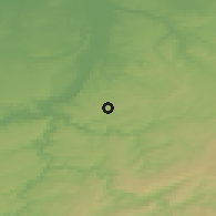 Shaded relief of the 49 km around Soumagne, drawn from the GMTED2010 grid