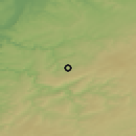Shaded relief of the 49 km around Spa, drawn from the GMTED2010 grid