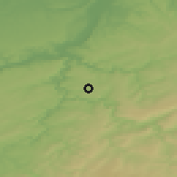 Shaded relief of the 49 km around Sprimont, drawn from the GMTED2010 grid