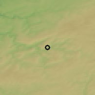 Shaded relief of the 49 km around Stavelot, drawn from the GMTED2010 grid