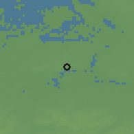 Shaded relief of the 49 km around Temse, drawn from the GMTED2010 grid