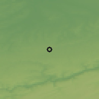 Shaded relief of the 49 km around Berloz, drawn from the GMTED2010 grid