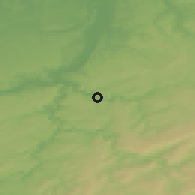 Shaded relief of the 49 km around Trooz, drawn from the GMTED2010 grid