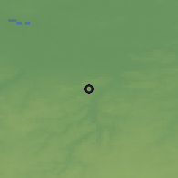 Shaded relief of the 49 km around Bertem, drawn from the GMTED2010 grid