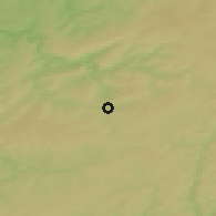 Shaded relief of the 49 km around Vielsalm, drawn from the GMTED2010 grid