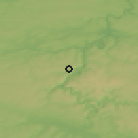 Shaded relief of the 50 km around Viroinval, drawn from the GMTED2010 grid