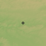 Shaded relief of the 50 km around Virton, drawn from the GMTED2010 grid