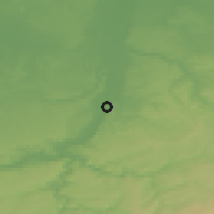 Shaded relief of the 49 km around Visé, drawn from the GMTED2010 grid