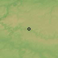 Shaded relief of the 50 km around Vresse-sur-Semois, drawn from the GMTED2010 grid