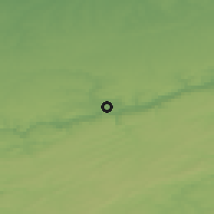 Shaded relief of the 49 km around Wanze, drawn from the GMTED2010 grid