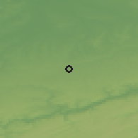 Shaded relief of the 49 km around Waremme, drawn from the GMTED2010 grid