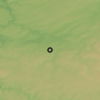 Shaded relief of the 50 km around Wellin, drawn from the GMTED2010 grid