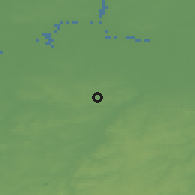 Shaded relief of the 49 km around Wemmel, drawn from the GMTED2010 grid