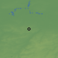 Shaded relief of the 49 km around Bever, drawn from the GMTED2010 grid