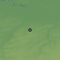 Shaded relief of the 49 km around Wezembeek-Oppem, drawn from the GMTED2010 grid