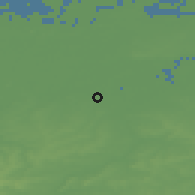 Shaded relief of the 49 km around Wichelen, drawn from the GMTED2010 grid