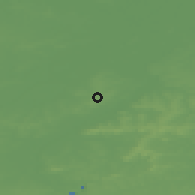 Shaded relief of the 49 km around Wortegem-Petegem, drawn from the GMTED2010 grid