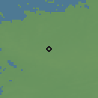 Shaded relief of the 49 km around Wuustwezel, drawn from the GMTED2010 grid