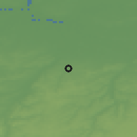 Shaded relief of the 49 km around Zaventem, drawn from the GMTED2010 grid