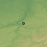 Shaded relief of the 49 km around Beyne-Heusay, drawn from the GMTED2010 grid