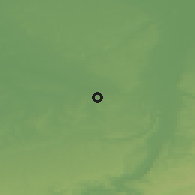Shaded relief of the 49 km around Bilzen, drawn from the GMTED2010 grid