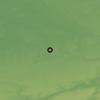 Shaded relief of the 49 km around Borgloon, drawn from the GMTED2010 grid