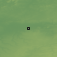 Shaded relief of the 49 km around Boussu, drawn from the GMTED2010 grid