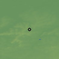 Shaded relief of the 49 km around Brakel, drawn from the GMTED2010 grid