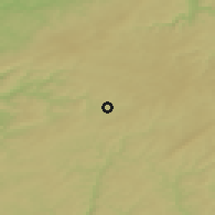 Shaded relief of the 49 km around Amel, drawn from the GMTED2010 grid
