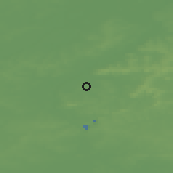 Shaded relief of the 49 km around Celles, drawn from the GMTED2010 grid