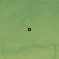 Shaded relief of the 49 km around Chastre, drawn from the GMTED2010 grid