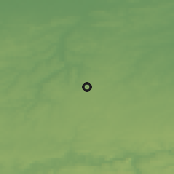 Shaded relief of the 49 km around Chaumont-Gistoux, drawn from the GMTED2010 grid