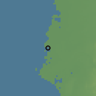 Shaded relief of the 58 km around Jiāngjūn, drawn from the GMTED2010 grid